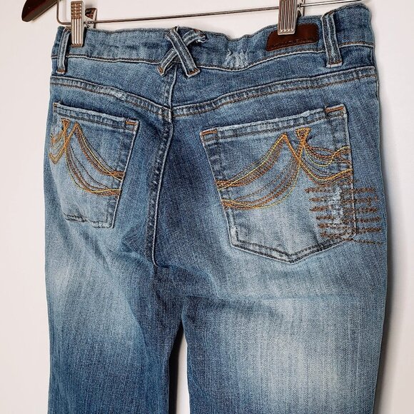 DKNY Downtown Brooklyn Bootcut Ripped Jeans 3 - Picture 4 of 11